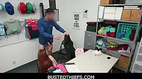 Aria Carson Caught Stealing Again in Shop