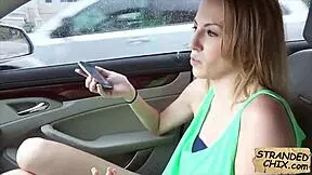 Innocent teen hitchhiker gets spied on and fucked outdoors!