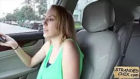 Innocent teen hitchhiker gets spied on and fucked outdoors!