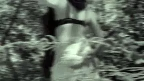 Real outdoor deepthroat blowjob caught behind the scenes