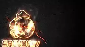 when it's hot, everyone helps the blonde teen sweep the yard suggestively