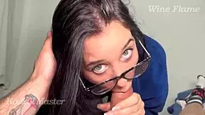 Girlfriend gives the perfect blowjob in pov