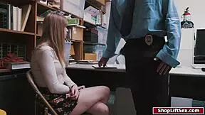 shoplifter caught getting deepthroat blowjob on floor 😈