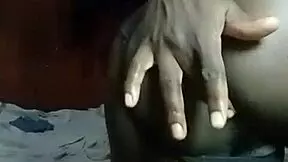 Horny Kenyan Crossdresser Stripping and Fingering Gaping Asshole