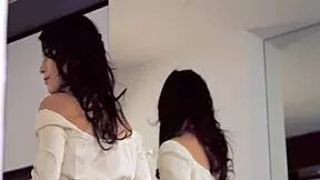 The teen eagerly stuffs her wet pussy with multiple dildos while fingering herself