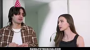 Familystroking - Brunette Teen Stepsister Climaxes as Big Cock Stepbrother Uses Her Body - Serena Hill, Rusty Nails, Elias Cash