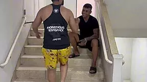 Hey, Brazilian brunette teen rides and face-fucks big cock in wild 1on1 porno scene!