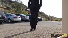 Black4k Cute Teen 18+ Sucks Huge Cock to Spite Her Rude Stepmom