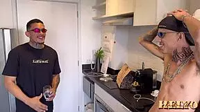 Can't Resist The Hot Delivery Guy With Tattoos And Bareback Fun