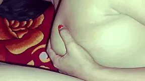 desi woman home alone with play