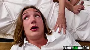 blindfolded step mom gets taken by step son hard