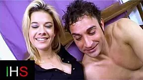 Beautiful blonde teen gets anal fucked after blowjob, doggystyle, and cumshot