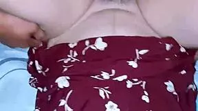 that glam teen is tugging cock after getting pounded hard, what do you think?