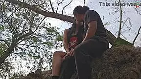 can you believe she’s giving me a handjob and blowjob by the lake for a reward?