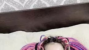 Beautiful classmate moans as I doggystyle her horny pussy, covering it in cum.