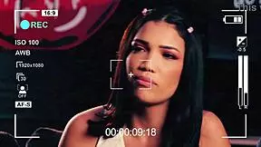 Brazilian shaved babe performs blowjob on young Asian lesbian pussy and ass.