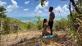 Outdoor anal sex on a northeastern beach, so wild!