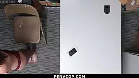 Teen Bent Over for Full Cavity Search in Office Garage - Pervcop