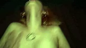 Shaved redhead moans as I penetrate her deeply