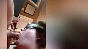 roxy faith swallows ian's big cock and gets a facial