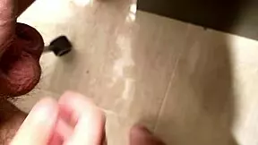 Young Guy Strokes Big Cock for Massive Cum Shot