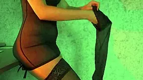 Hottest Lingerie Try On Haul With Petite Brunette Amateur