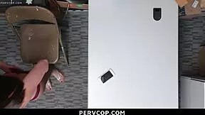 Teen Bent Over for Full Cavity Search in Office Garage - Pervcop