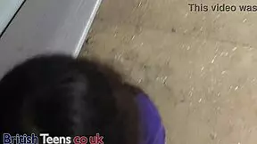 Stepsister and stepbrother realize they're in a porn movie, young 18+ brunette with monster cock.