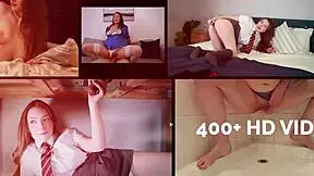 Stepsister and stepbrother realize they're in a porn movie, young 18+ brunette with monster cock.