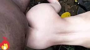 outdoor sex with stranger fills my pussy with cum
