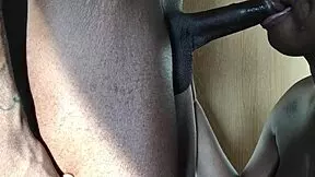 I let him FUCK my mouth raw and sloppy, damn close up!