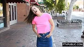 my flexible teen 18+ body flashing nude in public