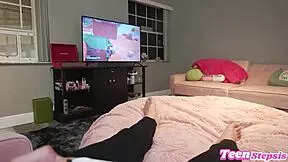 I'm The Horny Stepsis Distracting My Step-Bro With Pussy!