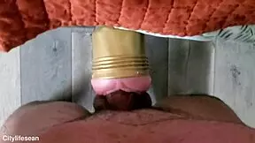 BBC penetrates pocket pussy in steamy amateur video.