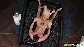 lovely teen masseuse in nuru gel gets pussy pounded by brad sterling