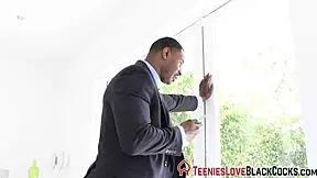 Can This Brunette Teen Handle Riding Big Black Cock?