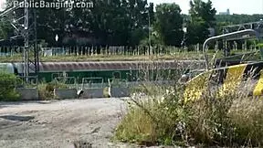 Awesome Public Gangbang with Cute Blonde Teen 18+ in Outdoor Group Action. Who Can Resist This Wild Scene?