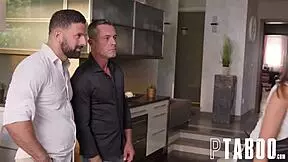 Renato and Angelica share a load from both ends with Lorenzo