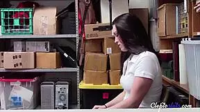 Shoplifter bent over in office to avoid jail