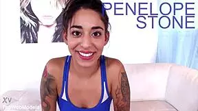 penelope stone, can you swallow this huge cock's load?