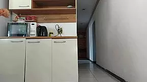 Risky Homemade Encounter with Husband's Friend During Shower, Deepthroat and Big Ass Action