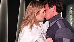 Oh man, the stepdaughter got fucked by her stepdad in the hotel room, moaning like a slut!