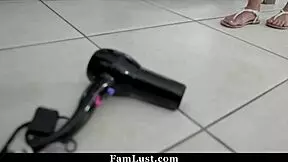 Stepdaughter sucks stepdad's cock and rides