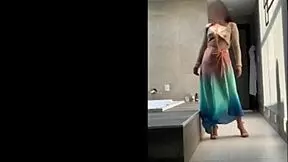 sensual brazilian mature woman in homemade setting with young 18+ curvy big ass