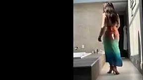 sensual brazilian mature woman in homemade setting with young 18+ curvy big ass