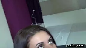 adorable czech teen gets teased in shopping centre fucked in pov