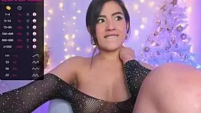 small waist brunette moans big time with her bubble butt bouncing