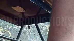 Up skirt playing with an african teen slut i met at the park