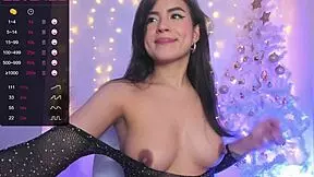 small waist brunette moans big time with her bubble butt bouncing