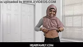 i'm milu blaze, tiny muslim ebony teen, fucking my stepbrother in hijab